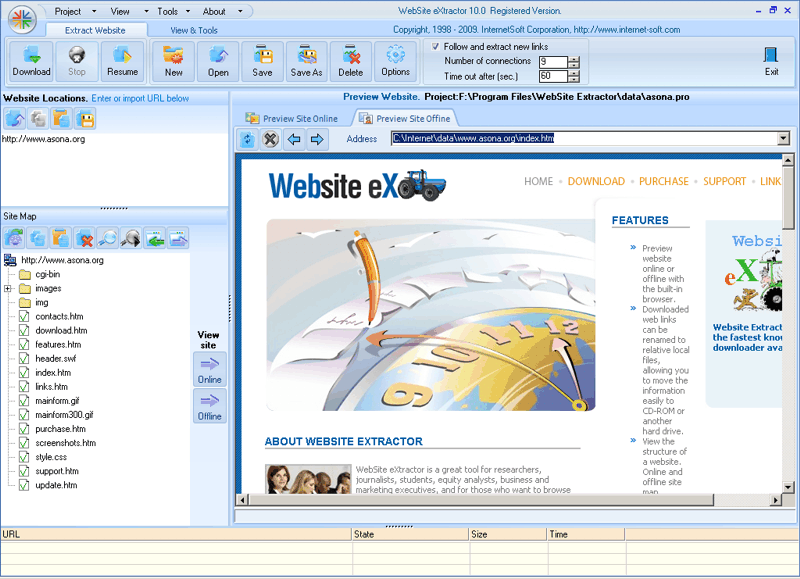 Website Extractor 10.52 screenshot