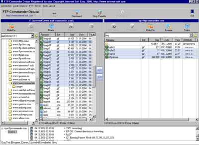 Click to view FTP Commander Deluxe 9.21 screenshot