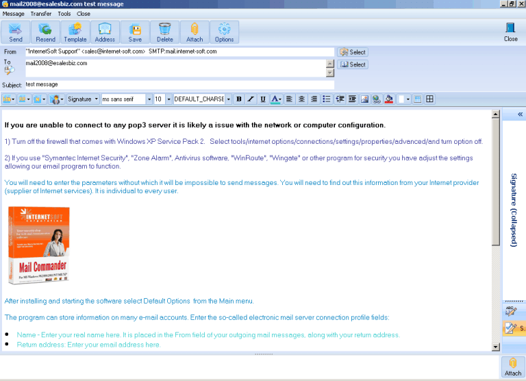 Vista NetMail screenshot Vista NetMail screenshot